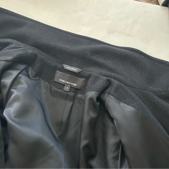 Jones New York wool cashmere blend double-breasted Black 8. - Picture 11 of 12